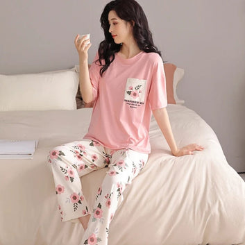 Night Wear for Women Night suit for girls and women, Sleeping Dress Girls Sleepwear Sexy Loungewear Sleeping Suit lingerie T shirt and Pajama ,Night Dress for girls and women